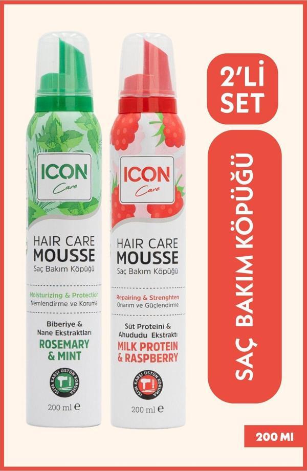 Icon Care Saç Bakım Köpüğü 2'Li Set - Image 1