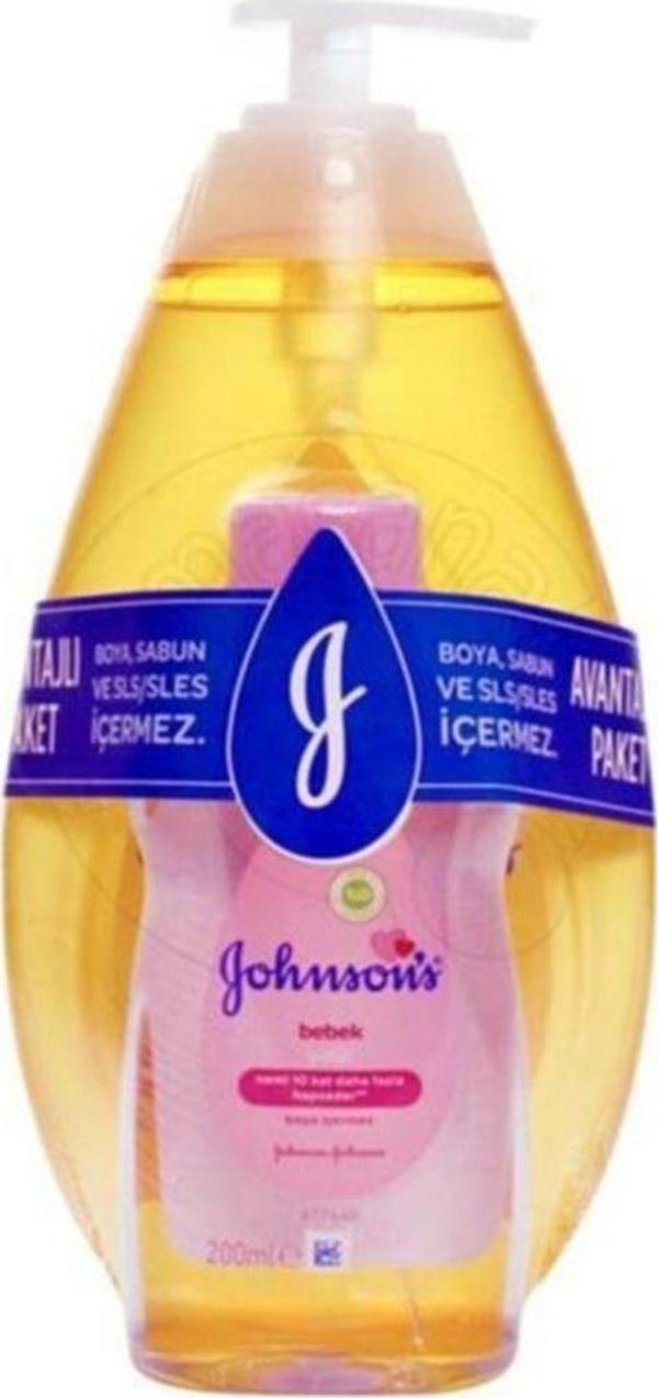 Johnsons Baby 750 Ml Şampuan + 200 Ml Bebek Yağı - Image 1