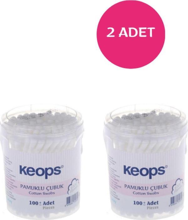 Keops Pamuklu Kulak Çubuğu 2 X 100'Lü - Image 1