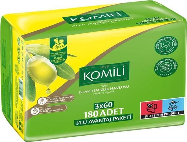 Komili Islak Havlu 3X60 Adet - Image 1