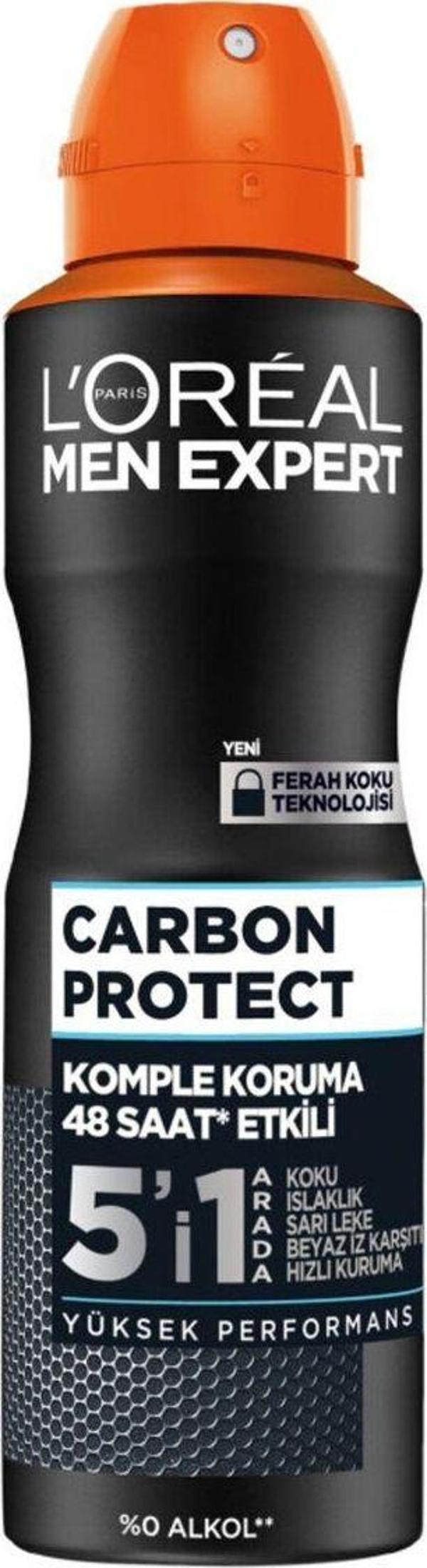L'Oréal Paris L'Oral Paris Men Expert Carbon Protect Anti Perspirant Deodorant 150 Ml - Image 1