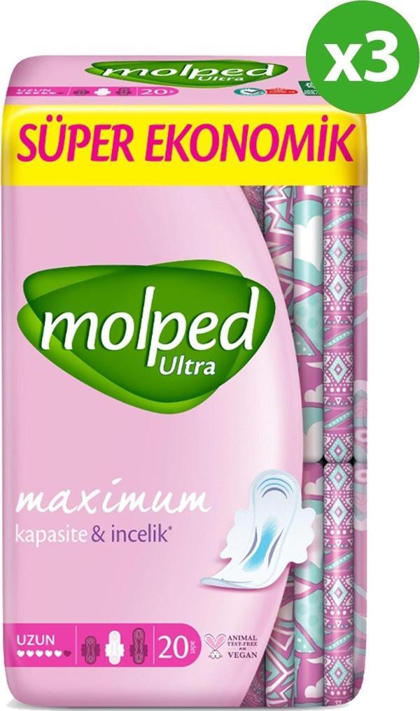 Molped Ultra Süper Ekonomik Uzun Hijyenik Ped 60'Lı - Image 1
