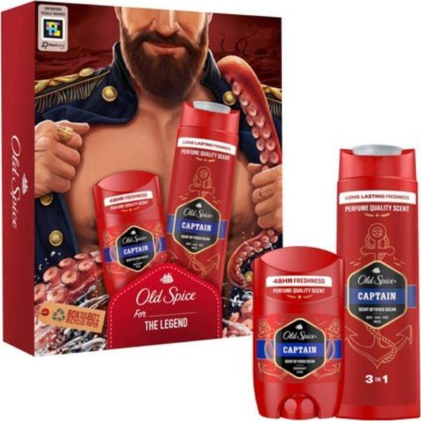 Old Spice Captain Deo Stick 50Ml & Duş Jeli 250Ml - Image 1