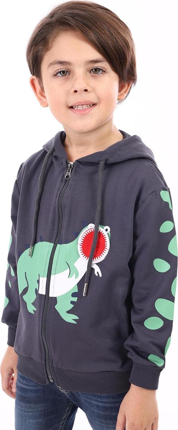 Toontoy Erkek Çocuk Baskılı Hırka - Image 1