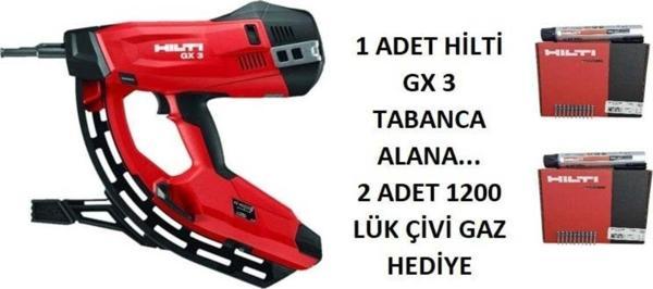 Hilti Gx 3 Tabanca Yanında 2 Adet 1200 Lük Çivi Gaz - Image 1