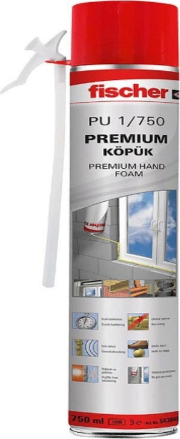 Fischer Pu 1/75O Premıum Poliüretan Köpük 750 Ml - Image 1
