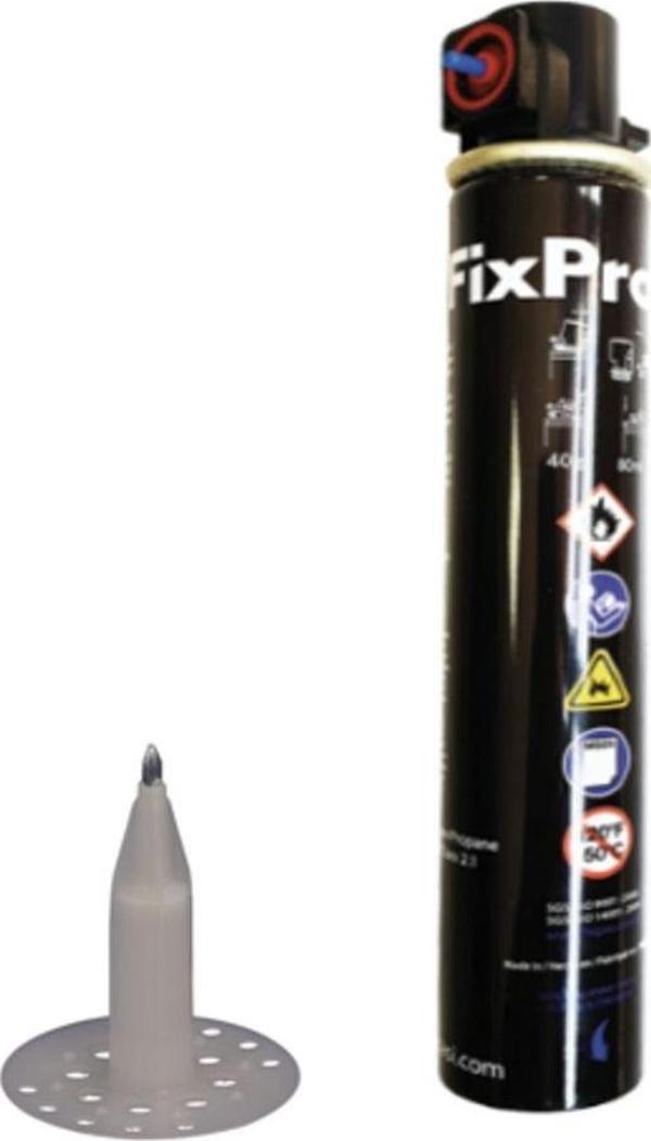 Fıxpro Fixpro 50 Mm Mantolama Dübeli Çivili 1000 Adet// + 1 Adet Gaz Tüpü - Image 1