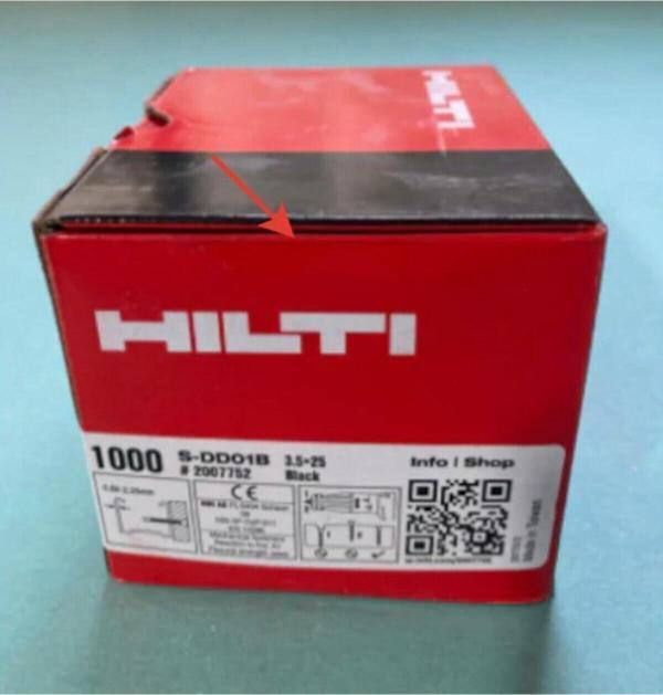 Hilti S-Dd 01 B 3,5X25 Alçıpan Vidası 1000 Adt - Image 1