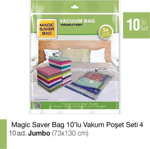 Magic Saver Bag 10’Lu Vakumlu Poşet Set-4 - Image 1
