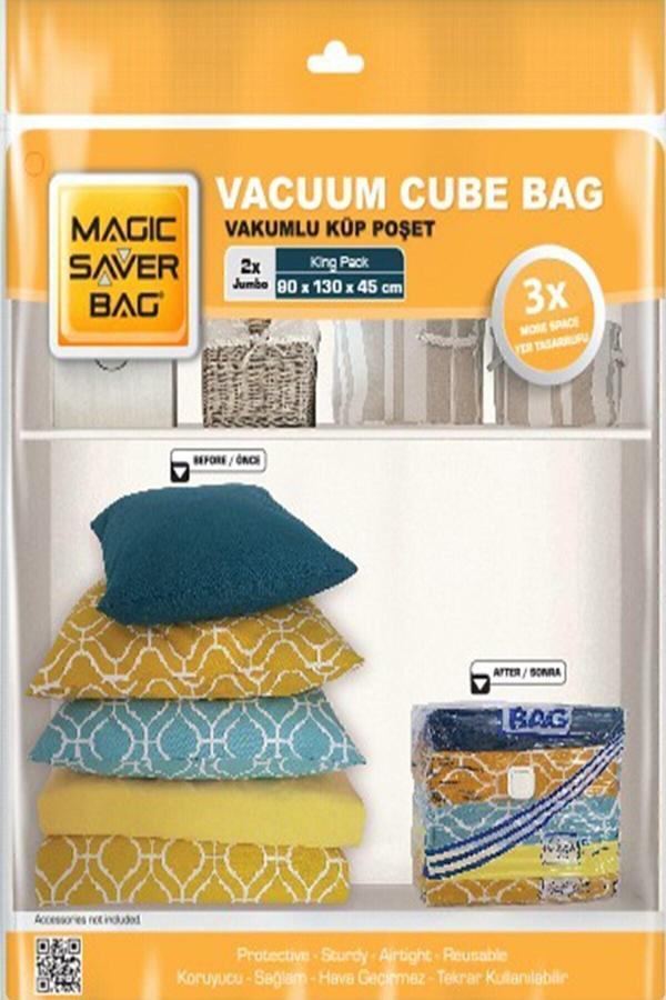 Magic Saver Bag 2'Li Küp Vakumlu Poşet Seti (Jumbo) - Image 1