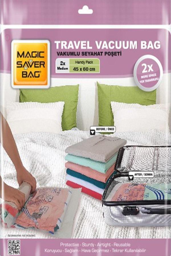 Magic Saver Bag 2'Li Seyahat Vakumlu Poşet Seti (M) - Image 1