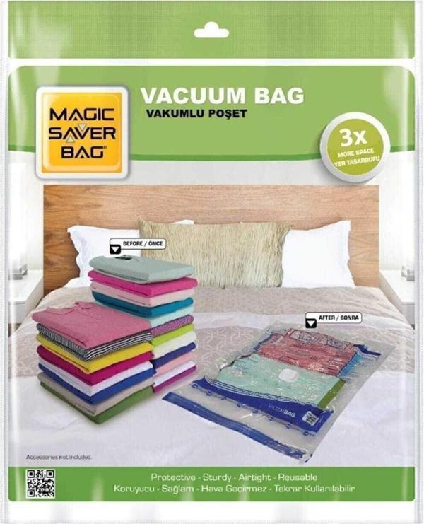 Magic Saver Bag 4'Lü Set Askılı Vakumlu Poşet - Image 1