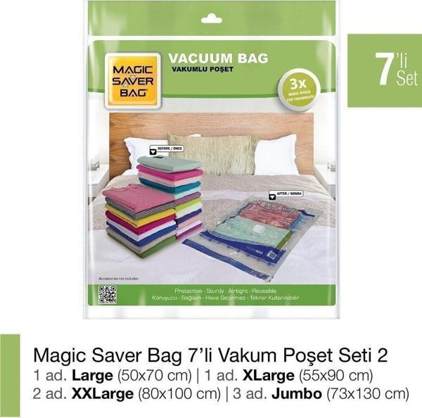 Magic Saver Bag 7'Li Vakumlu Poşet Seti 2 - Image 1