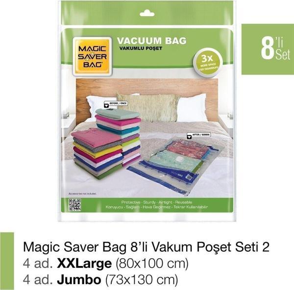 Magic Saver Bag 8’Li Vakumlu Poşet Set-2 - Image 1