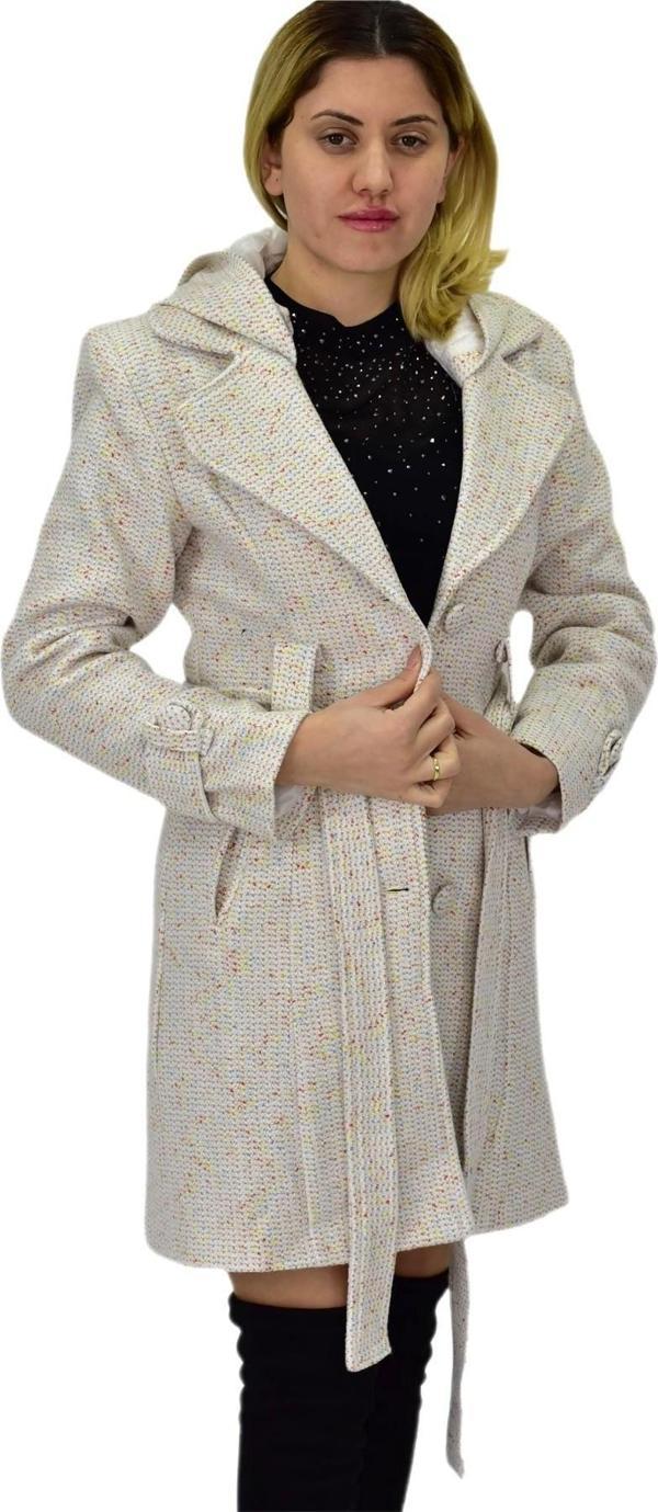 Kadın Pıtırcık Uzun Kaşe Kaban BGL-ST04122 - Image 1