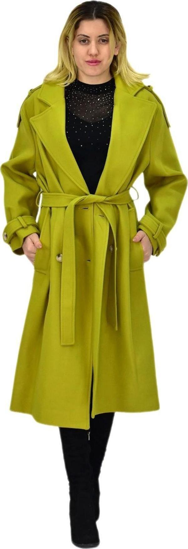 Kadın Uzun Kaşe Kaban BGL-ST04117 - Image 1