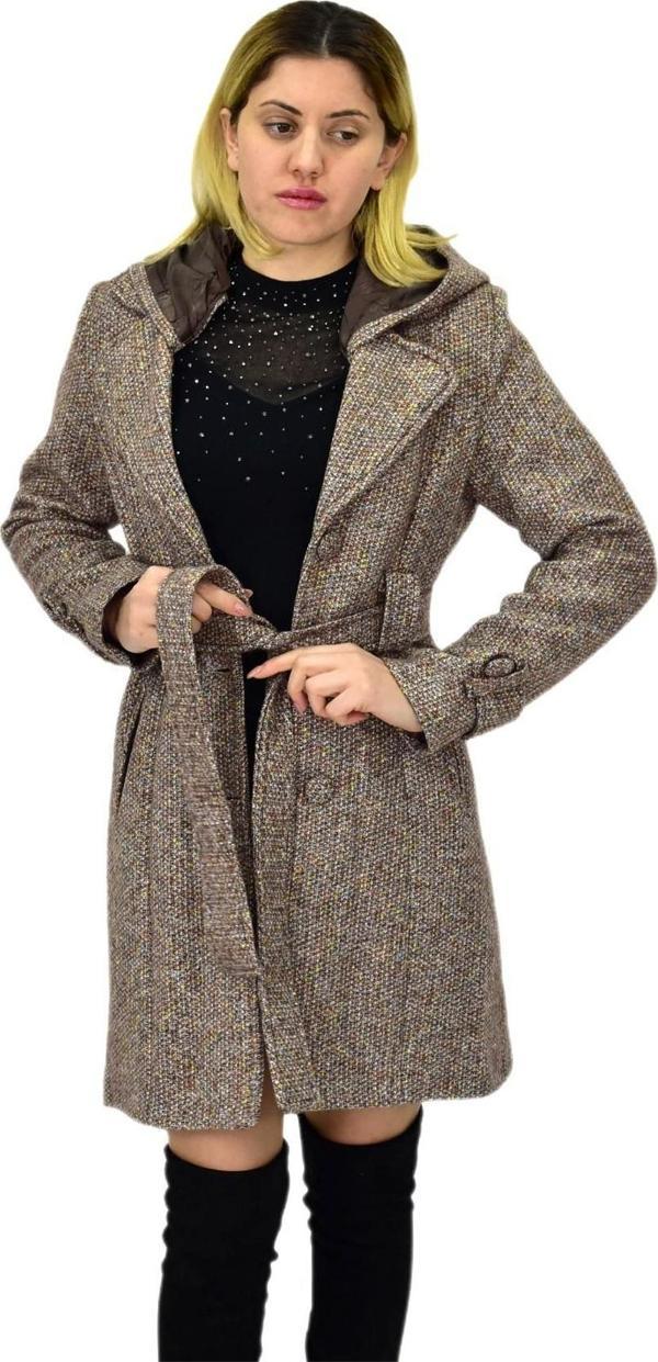 Kadın Pıtırcık Uzun Kaşe Kaban BGL-ST04122 - Image 1