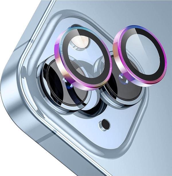 Buff Labs Buff İphone 14 / 14 Plus Camera Metal Lens Protector Colorful - Image 1