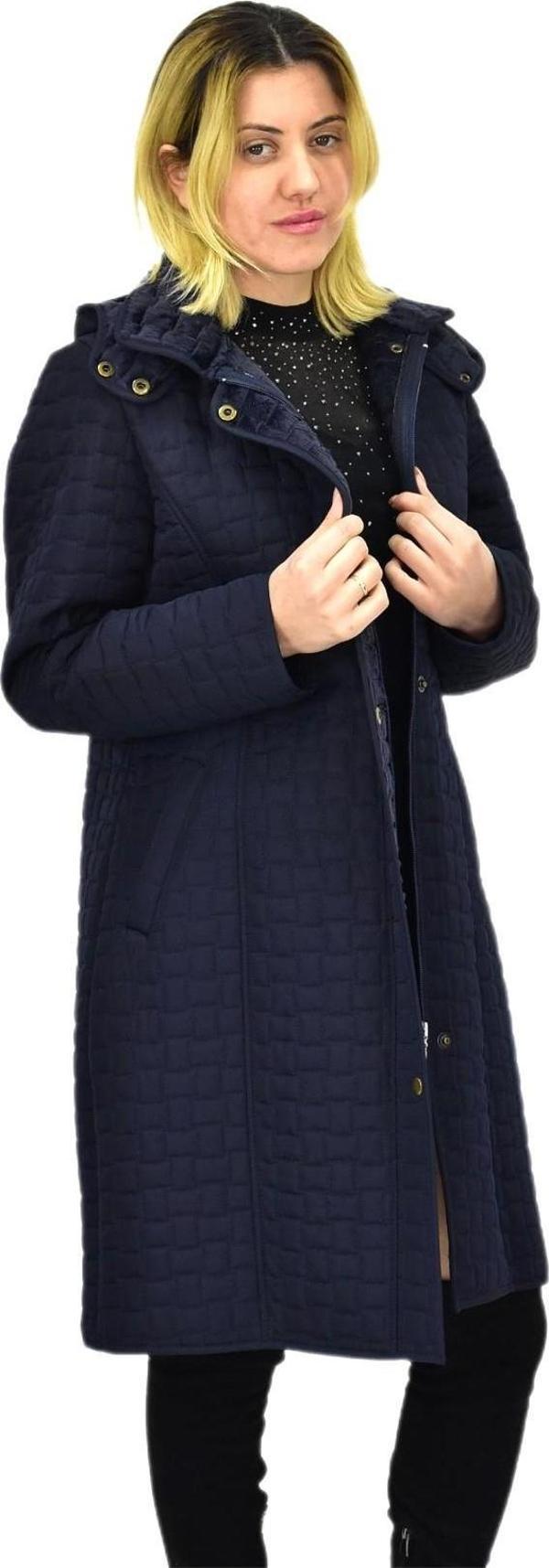 Kadın Kapitone İçi Kürklü Kapüşonlu Mont BGL-ST04059 - Image 1