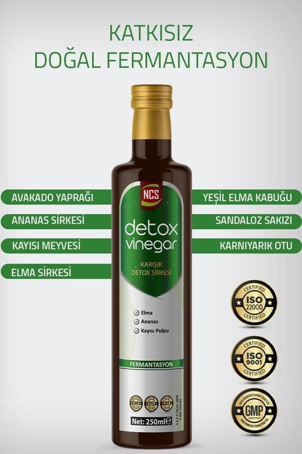 Detox Sirke 250 Ml Doğal Fermantasyon Ananas Elma Avakado Yaprağı Kayısı Karnıyarık Otu Sandaloz - Image 1