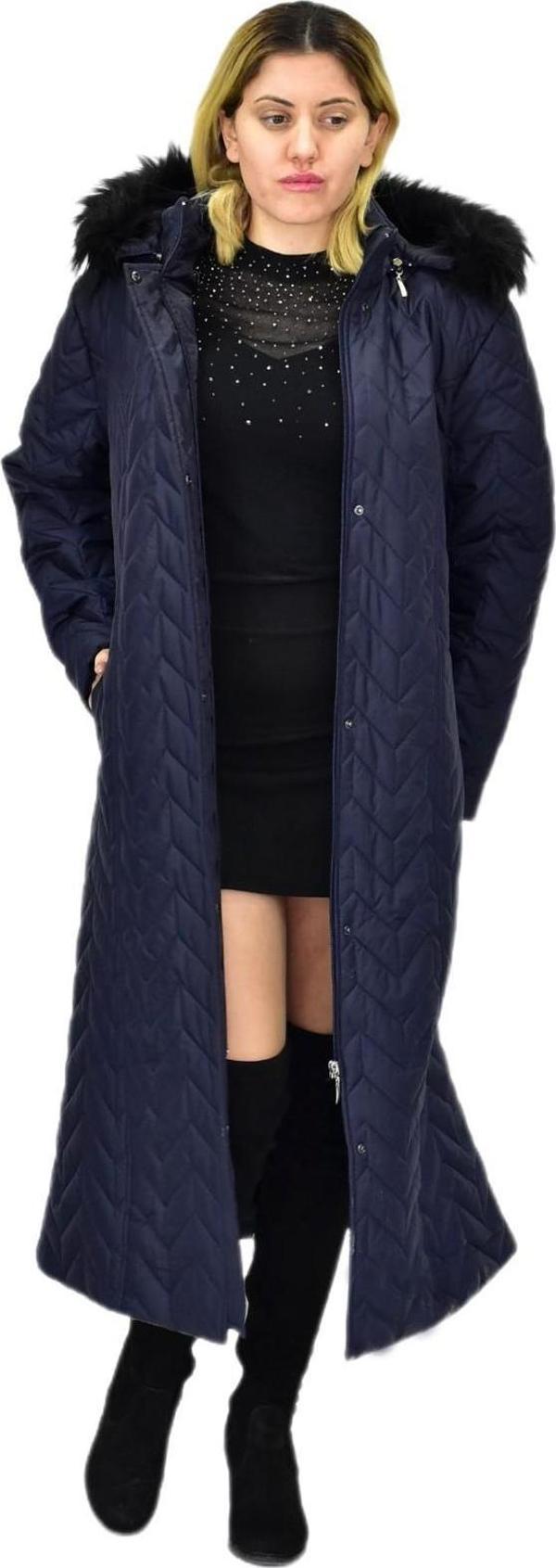 Kadın Kapitone Kapüşonlu Uzun Mont BGL-ST04060 - Image 1