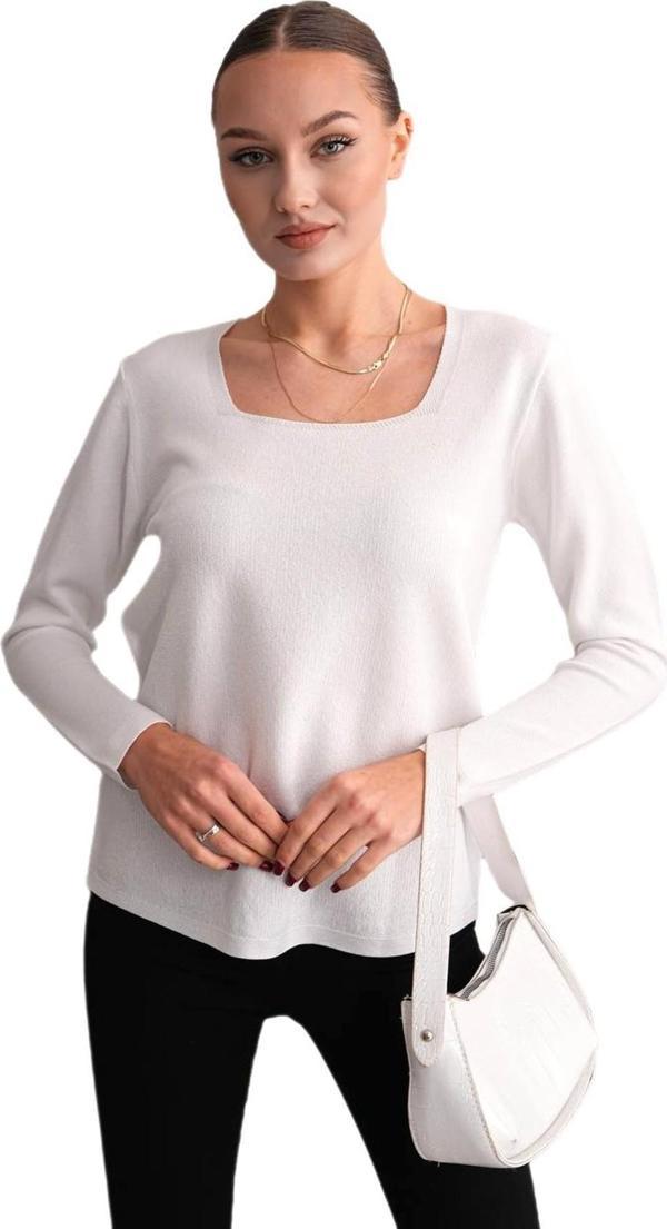 Kadın U Yaka Simli Kazak 12805 BGL-ST04109 - Image 1