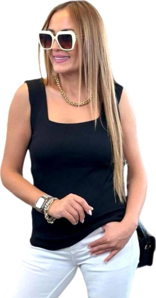 Kadın Triko Kare Yaka Askılı Atlet 12609 BGL-ST04218 - Image 1