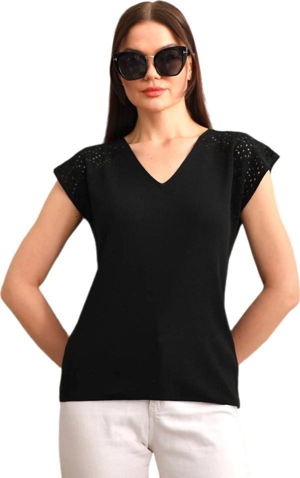 Kadın Triko V Yaka Omuz Ajurlu Askılı Atlet 12719 BGL-ST04219 - Image 1