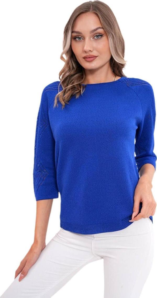 Kadın Sıfıryaka Simli Kol Detaylı Kazak 12763 BGL-ST04221 - Image 1