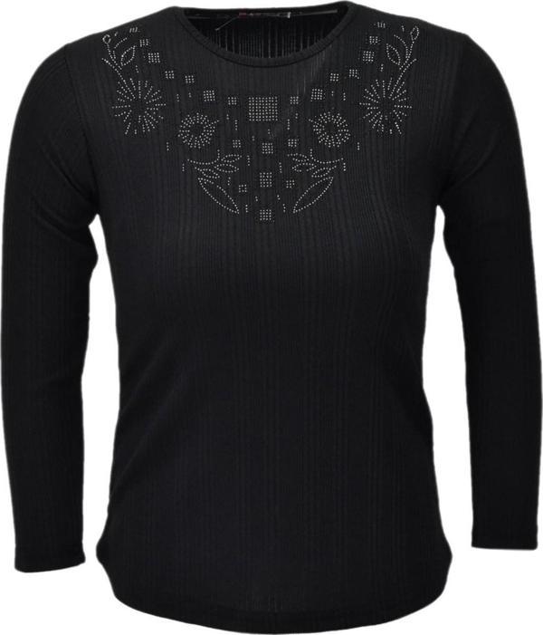 Kadın Taşlı Kaşkorse Bluz BGL-ST04136 - Image 1