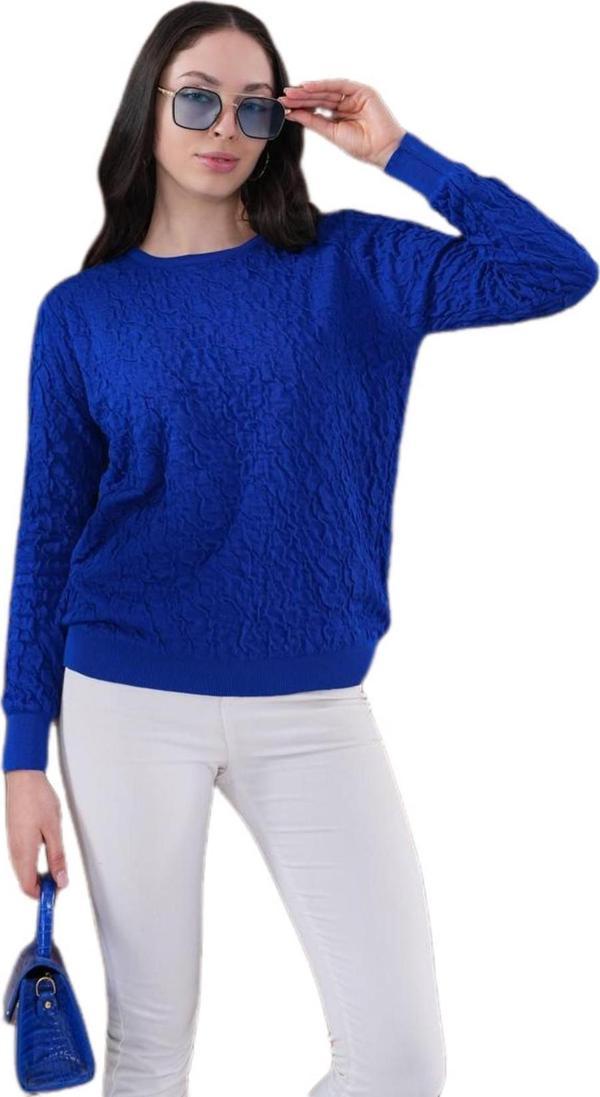 Kadın Bisiklet Yaka Büzgülü Kazak 12833 BGL-ST04228 - Image 1