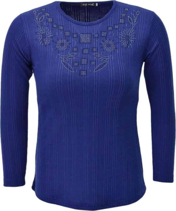 Kadın Taşlı Kaşkorse Bluz BGL-ST04136 - Image 1