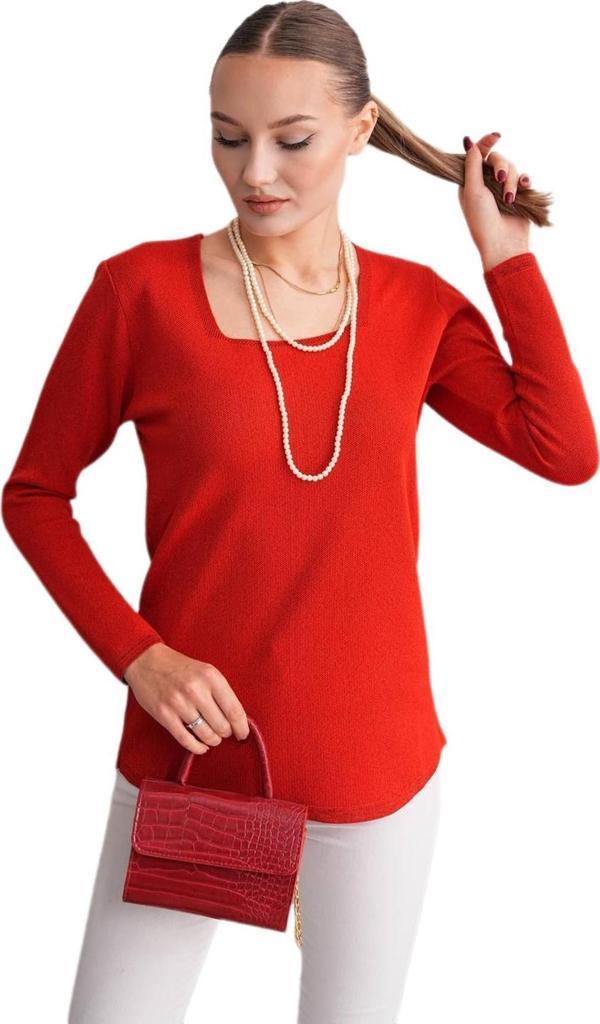 Kadın U Yaka Simli Kazak 12805 BGL-ST04109 - Image 1