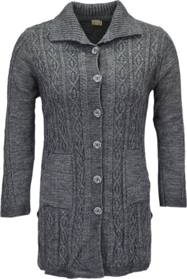 Kadın Cepli Triko Yakalı Hırka BGL-ST04126 - Image 1