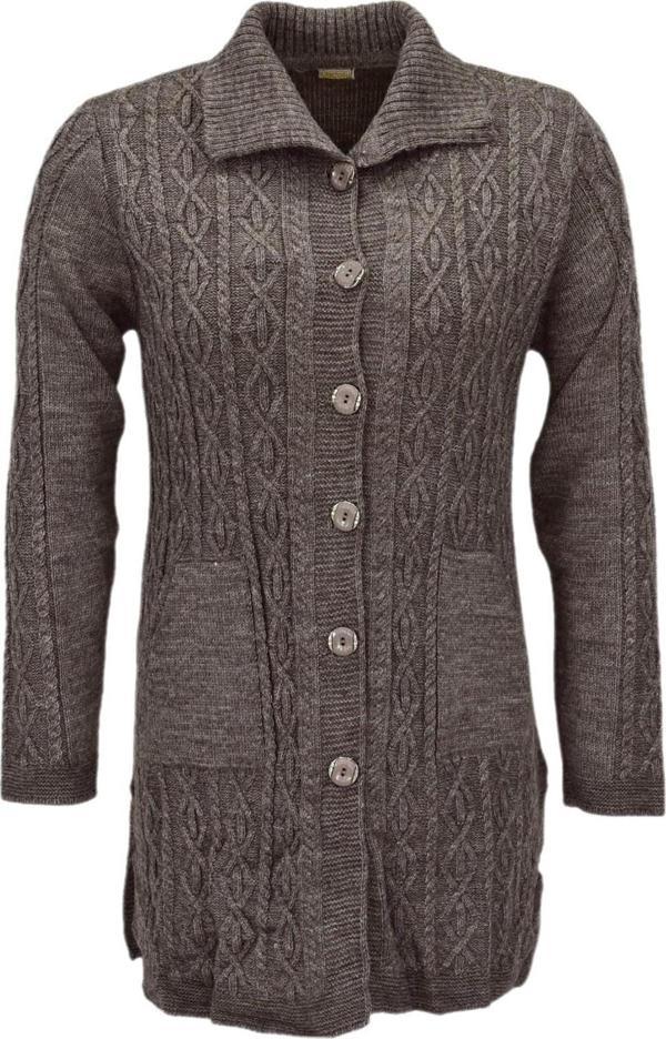 Kadın Cepli Triko Yakalı Hırka BGL-ST04126 - Image 1