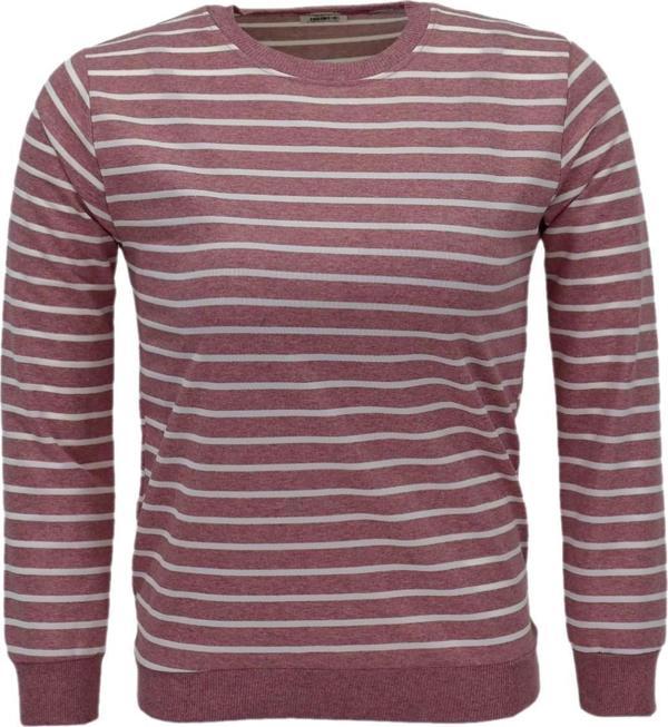 Kadın Çizgili Sweatshirt BGL-ST04142 - Image 1