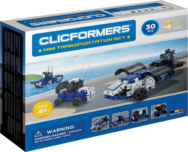 Clicformers Mini Transportation Set - 30 Parça - Image 1