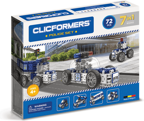 Clicformers Police Set - 72 Parça - Image 1