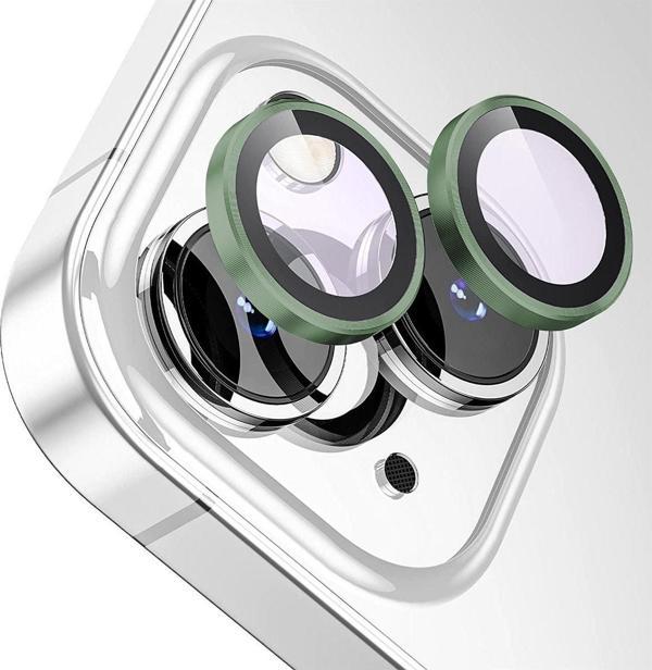 Buff Labs Buff İphone 14 / 14 Plus Camera Metal Lens Protector Koyu Yeşil - Image 1