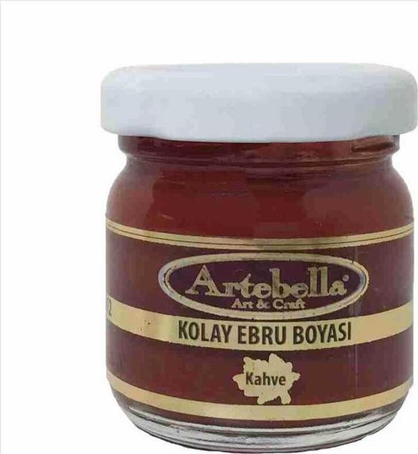 Artebella Kolay Ebru Boyası Kahverengi 40ml - Image 1