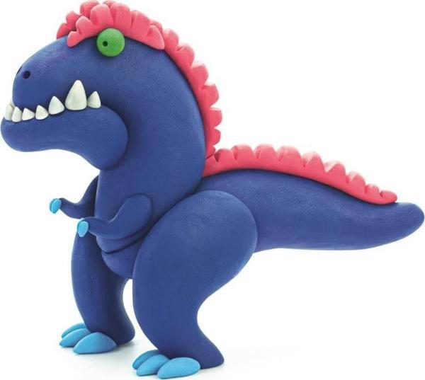Hey Clay Hava ile Kuruyan Kil (6'lı Kutu) - Mega Dinozorlar (Lagosuchus, Allosaurus, Dimetrodon) - Image 1