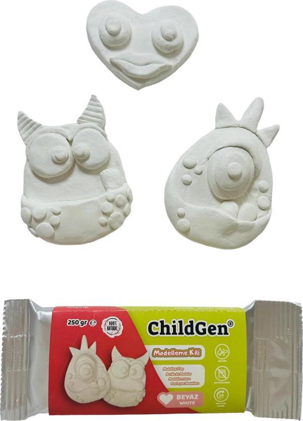 ChildGen 250gr Hava ile Kuruyan Beyaz Modelleme Kili - Image 1