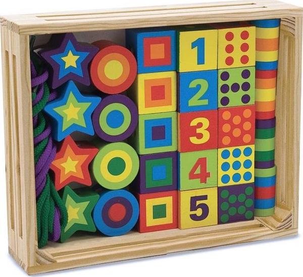 Melissa and Doug Ahşap Boncuk Dizme - Image 1