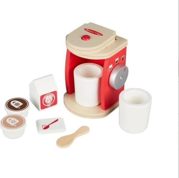 Melissa and Doug Ahşap Kahve Makinesi ve Servis Seti - Image 1