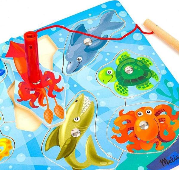 Melissa and Doug Ahşap Mıknatıslı Balık Tutma - Image 1