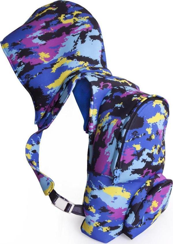 Morikukko Camo Çıkabilir Kapüşonlu Sırt Çantası - Image 1