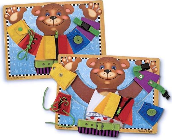 Melissa and Doug Ahşap Temel Beceri Geliştirme Tahtası - Image 1