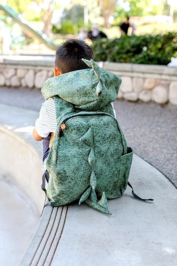Morikukko Kids Dino Çıkabilir Kapüşonlu Çocuk Sırt Çantası - Image 1