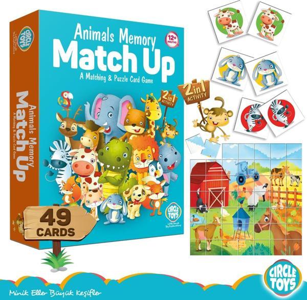 Circle Toys Animals Memory Match Up - Image 1