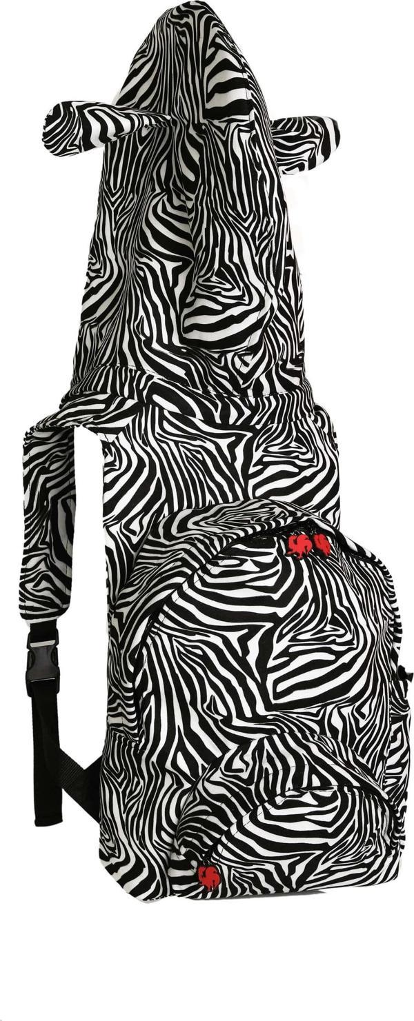 Morikukko Kids Zebra Çıkabilir Kapüşonlu Çocuk Sırt Çantası - Image 1